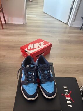 Nike Low Top Sneakers in Light Blue and Navy